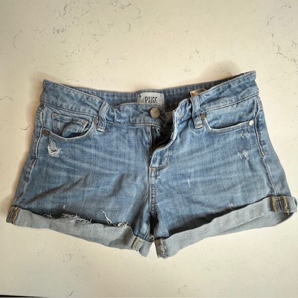 Paige Jimmy Jimmy Distressed Jean Shorts Size 26 - Picture 11 of 11